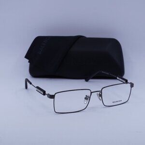 Balenciaga BB0118O 001 Rectangle Eyeglasses 56mm - Dark Grey